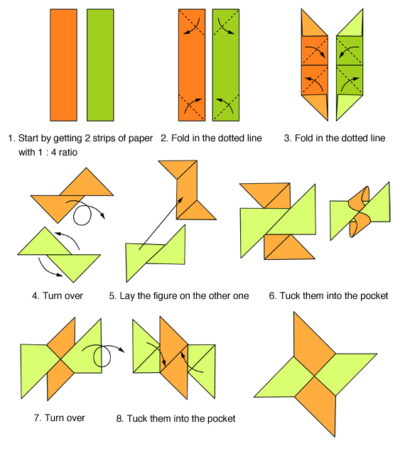 How To Make Paper Origami Shuriken At Edna Collier Blog
