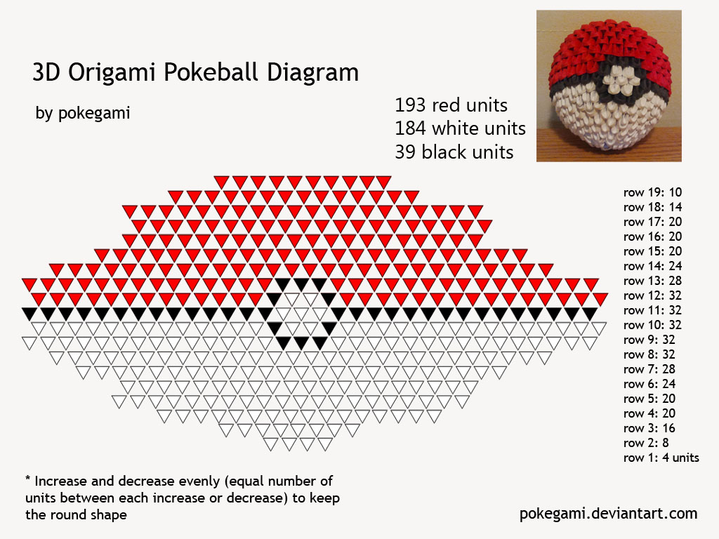 3d origami diagram
