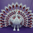 3d origami peacock