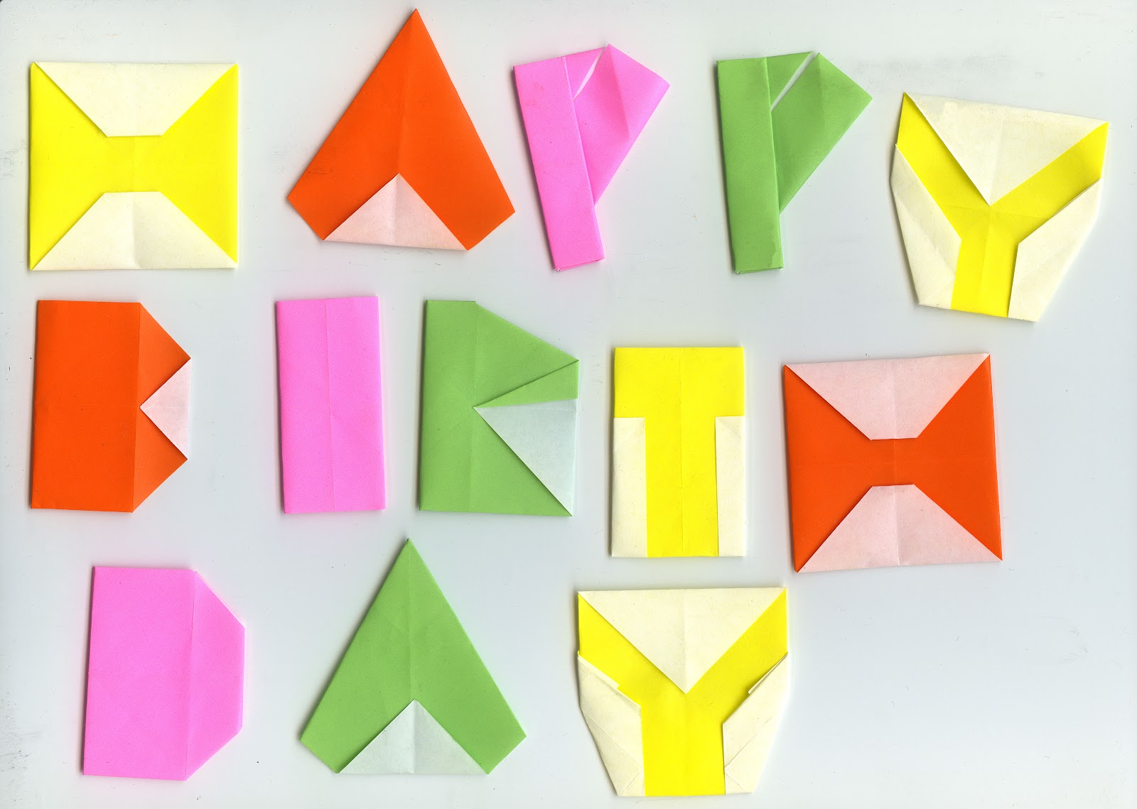 birthday origami
