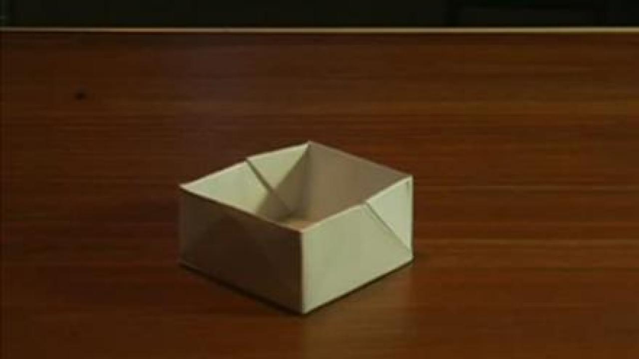 boite en papier origami