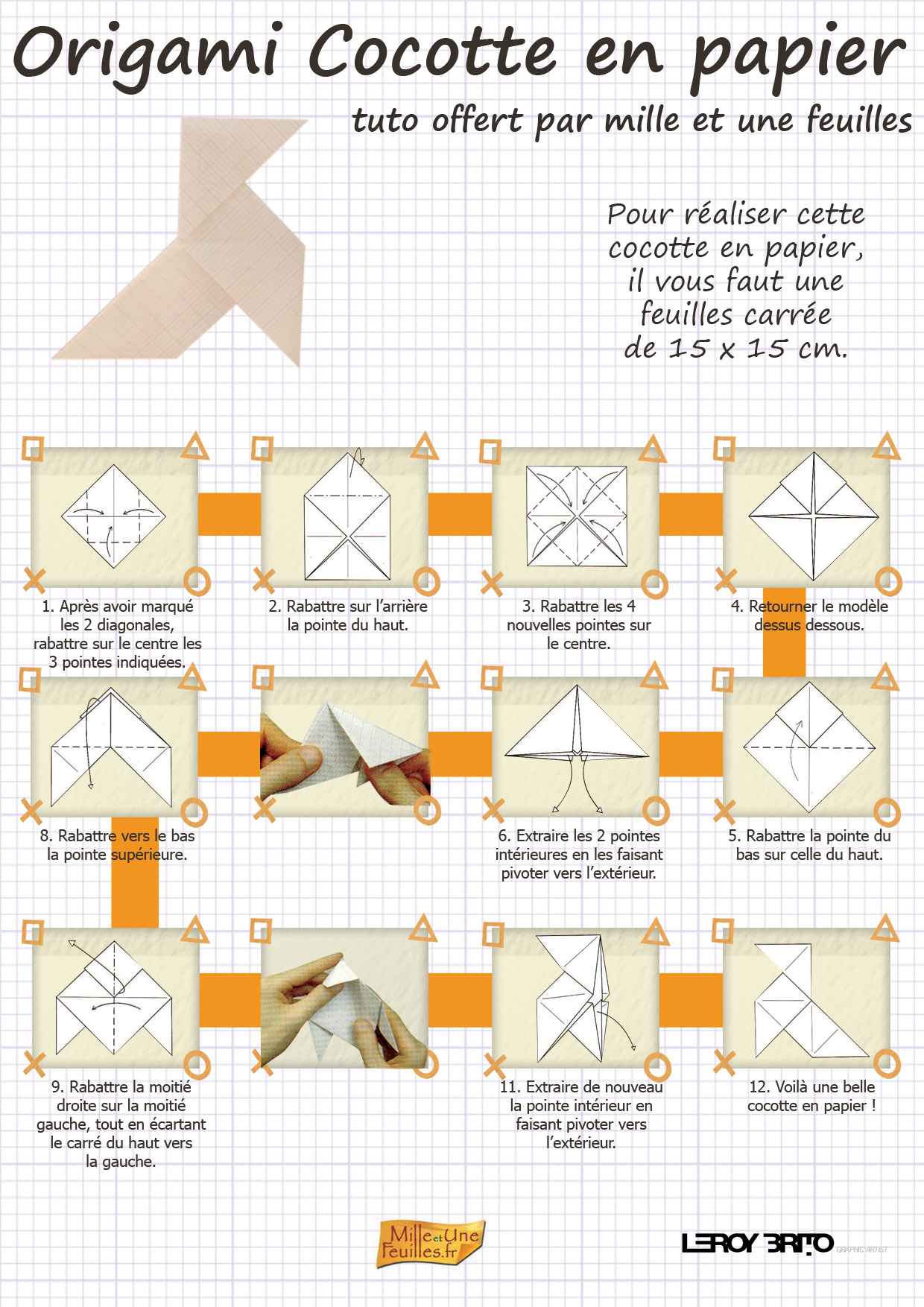 cocotte en papier origami