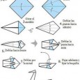 Easy origami bird