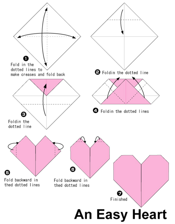 easy origami heart