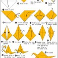 Flapping bird origami