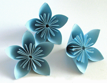 fleur en papier origami
