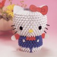 Hello kitty origami 3d