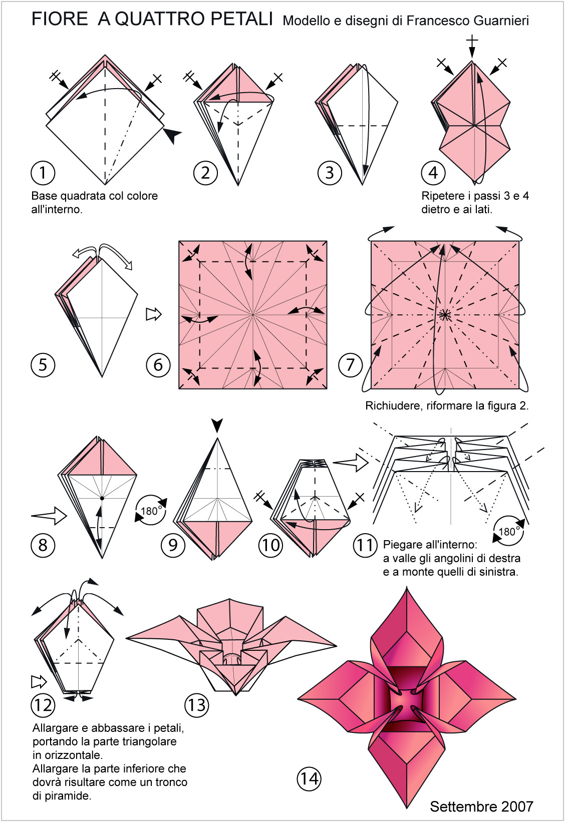 how to make a origami flower