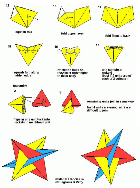 modular origami diagrams