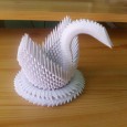 Modular origami swan
