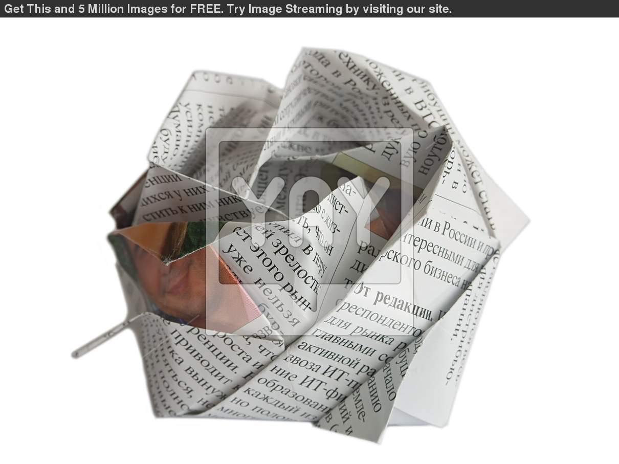 newspaper origami