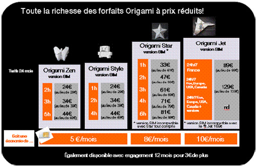 offre origami