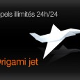 Orange origami jet