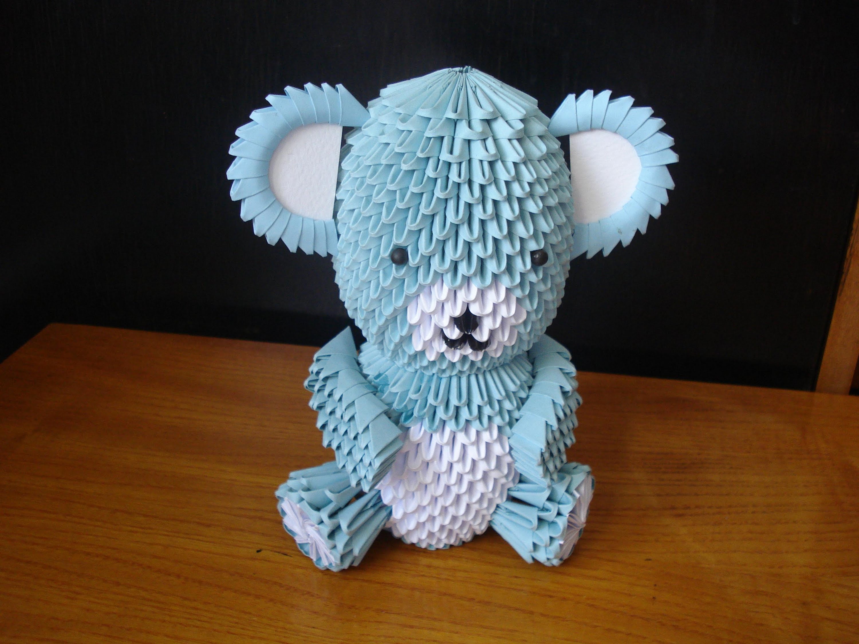 origami 3d bear