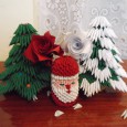 Origami 3d christmas