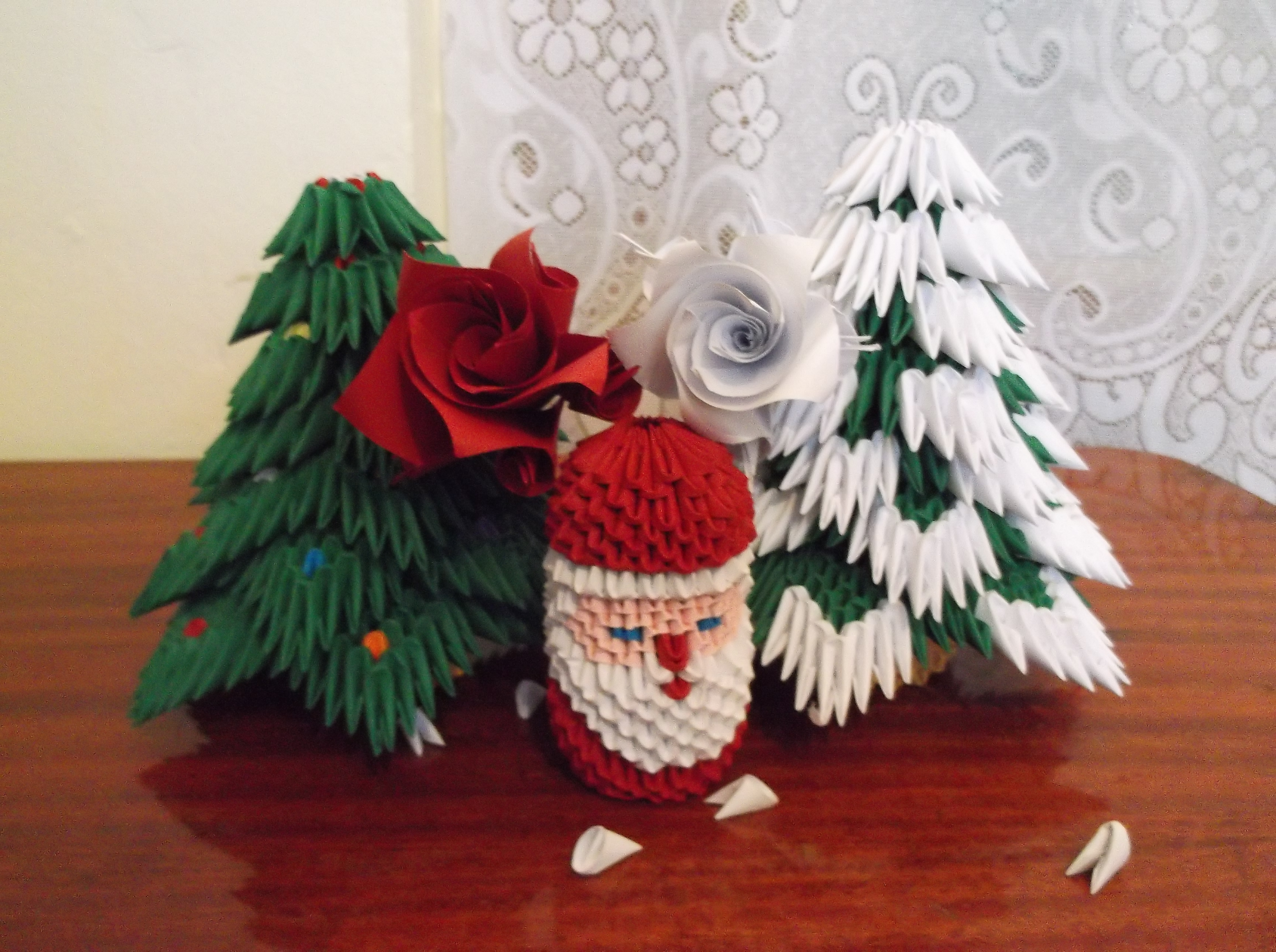 origami 3d christmas