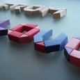 Origami 3d letters