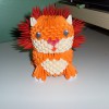 Origami 3d lion