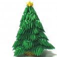 Origami 3d tree