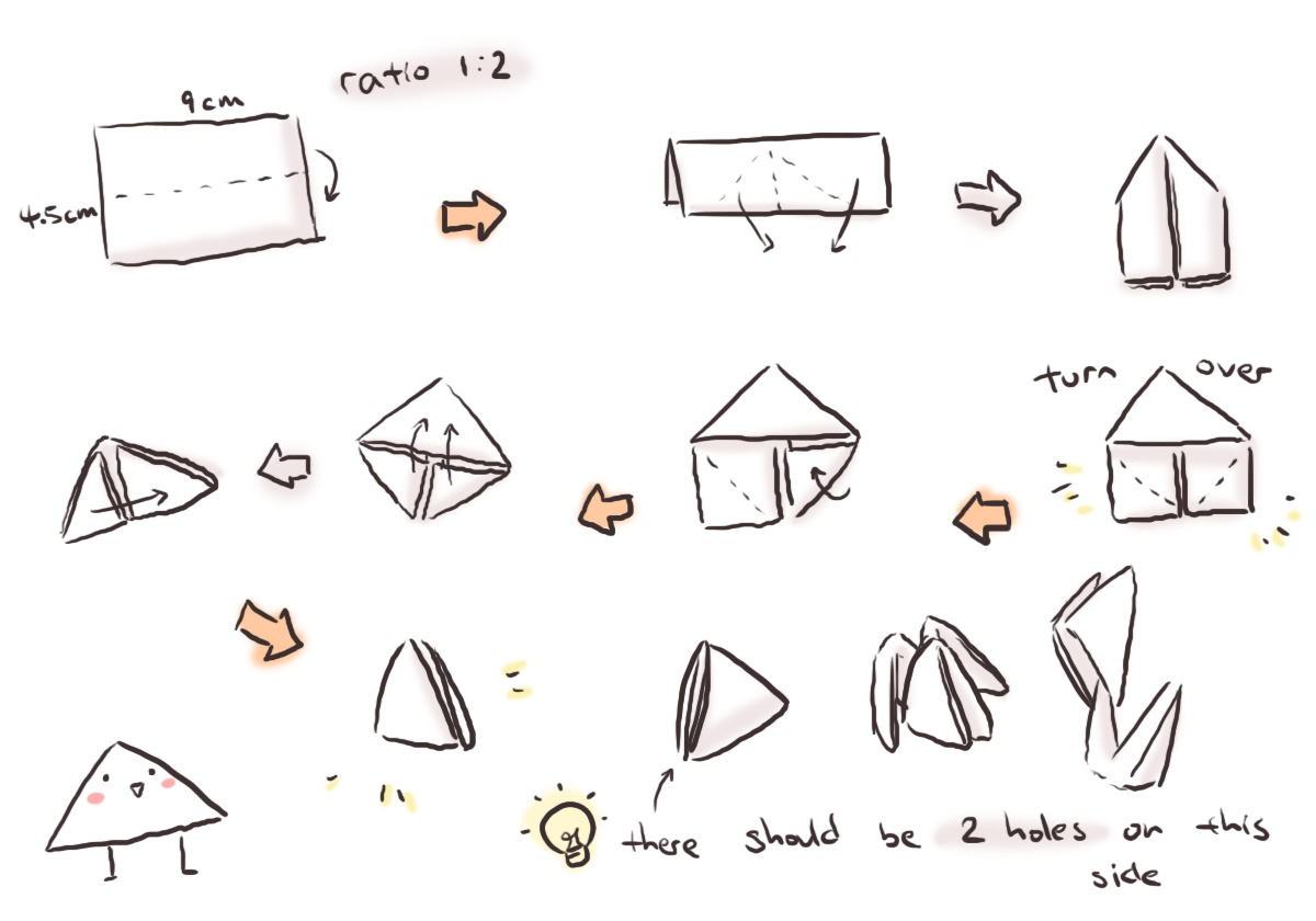 origami 3d triangle
