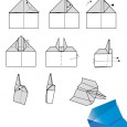 Origami avion en papier
