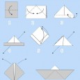 Origami bateau papier