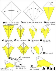 origami bird instructions