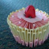 Origami birthday cake