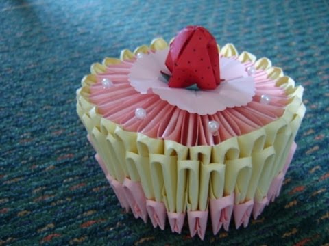 origami birthday cake