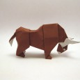 Origami bull