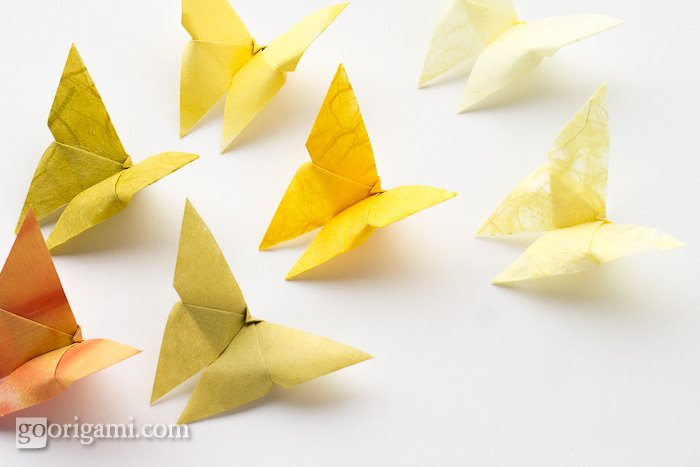 origami butterflies