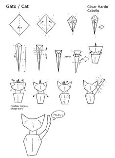 origami cat instructions