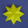 Origami christmas star