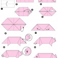 Origami cochon