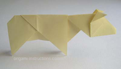 origami cow