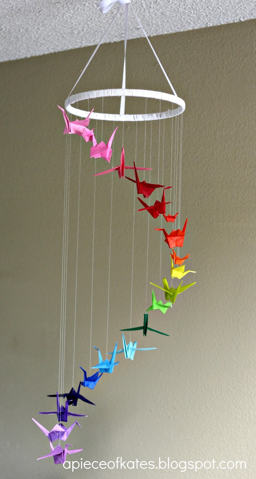 origami crane mobile