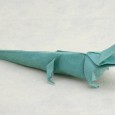 Origami crocodile