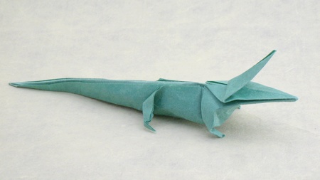 origami crocodile