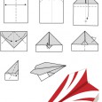 Origami d avion en papier