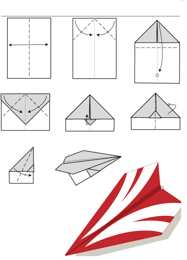 origami d avion en papier