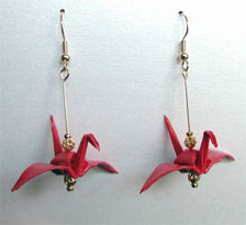origami earrings
