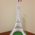 Origami eiffel tower