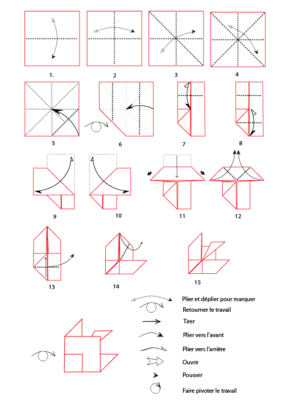 origami facile poisson