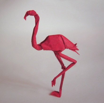 origami flamingo