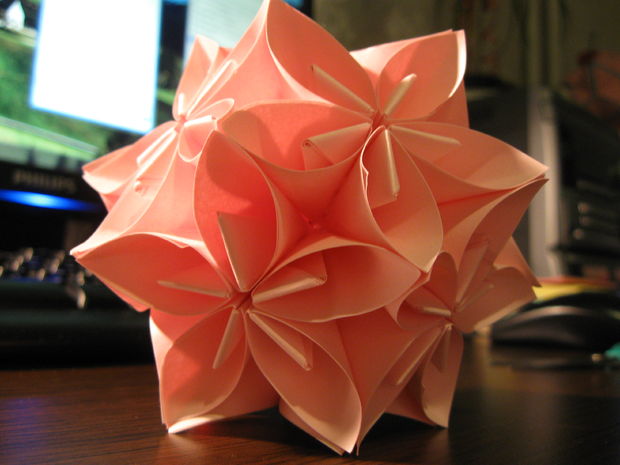 origami flower ball