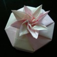 Origami flower box