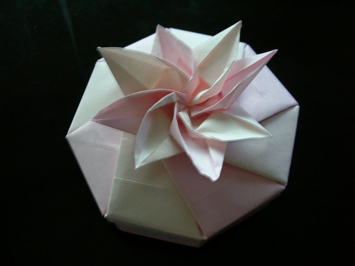 origami flower box