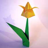 origami flower for kids