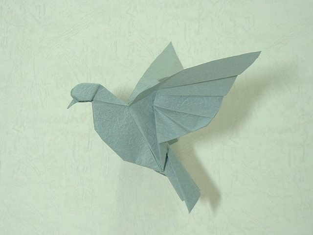 origami flying bird