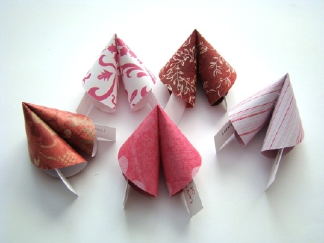 origami fortune cookie